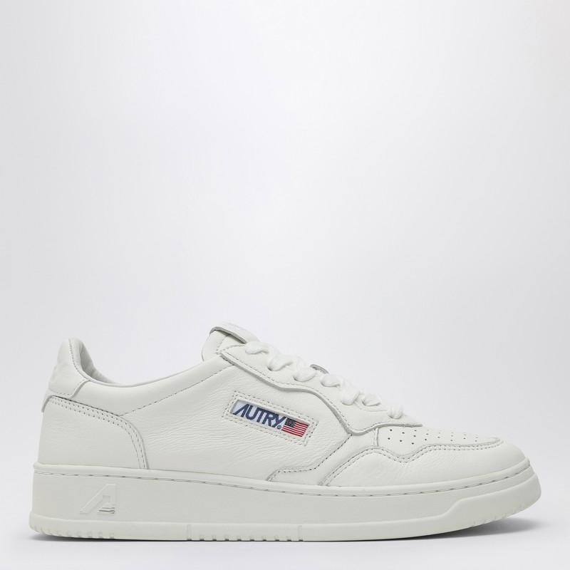 Medalist Low white goatskin leather sneaker