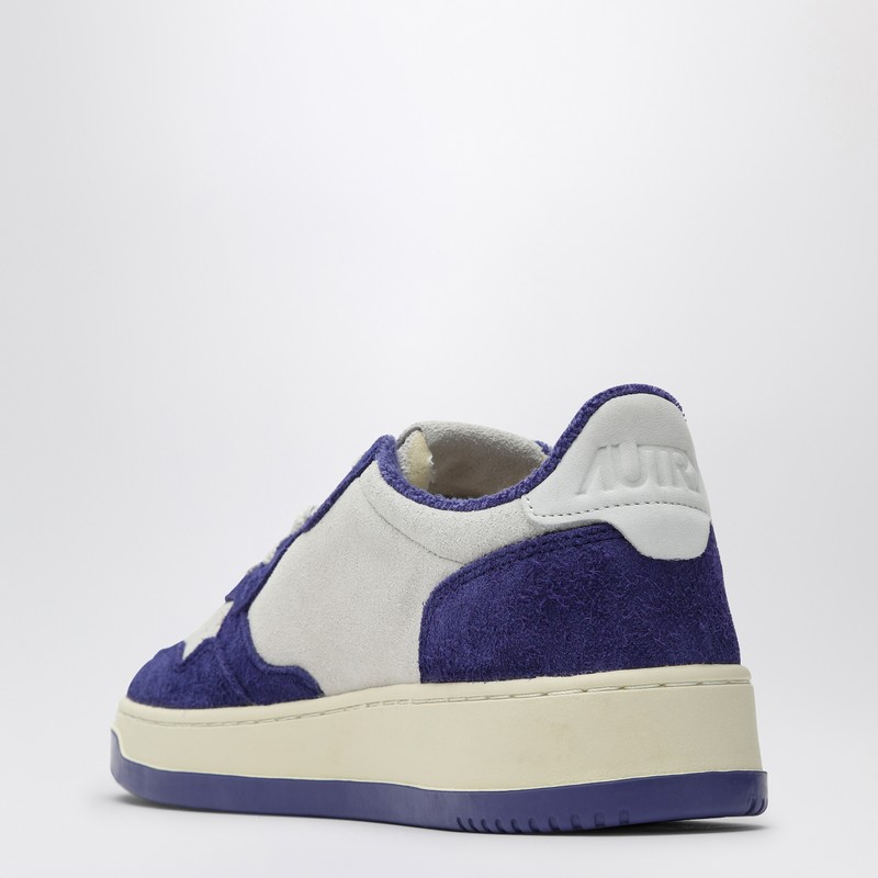 Autry Lily Suede Medalist Sneakers With Perforated Toe Box In Purple