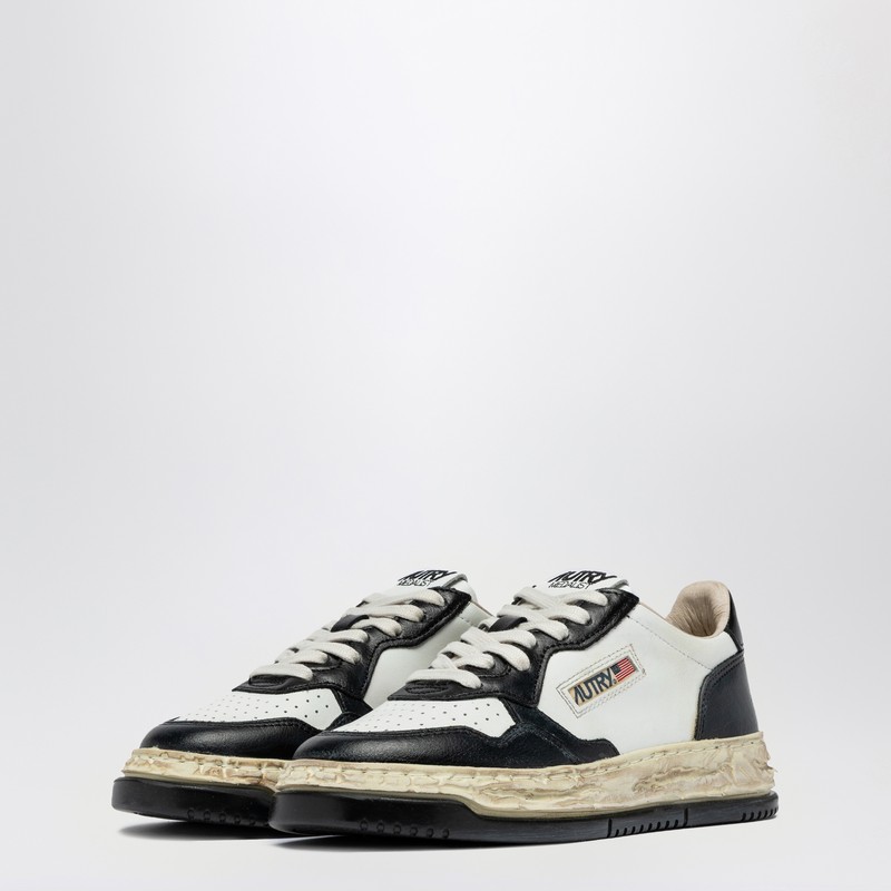 Autry X Mihara Yasuhiro White/black Sup Vint Sneaker In Black