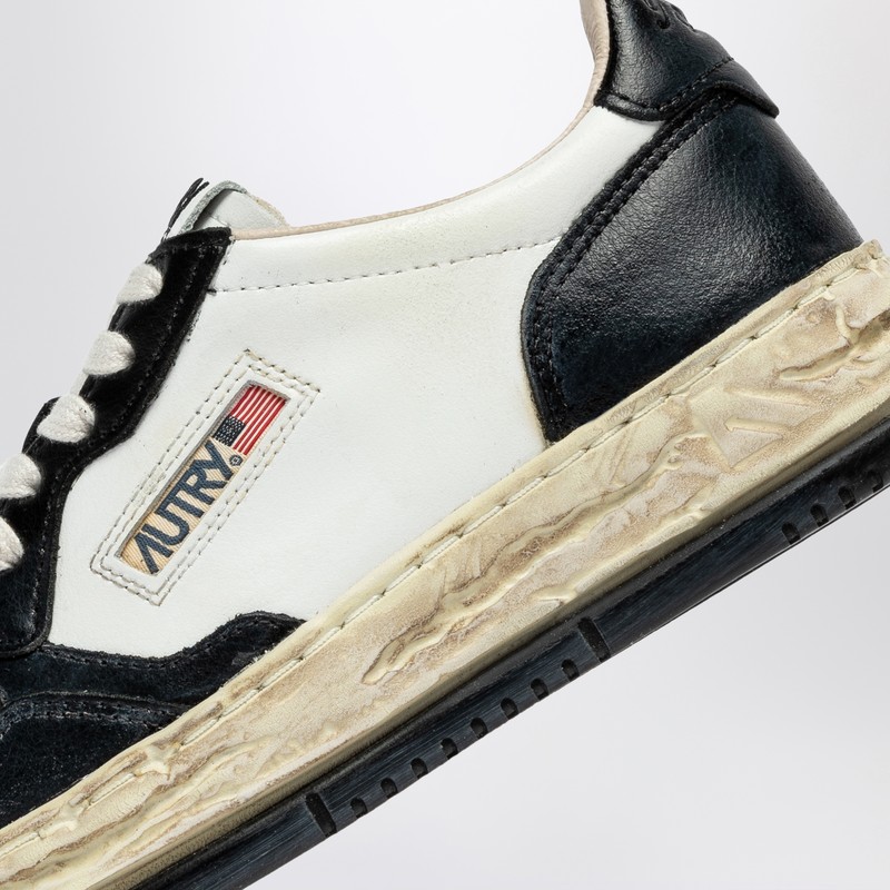 Autry X Mihara Yasuhiro White/black Sup Vint Sneaker In Black