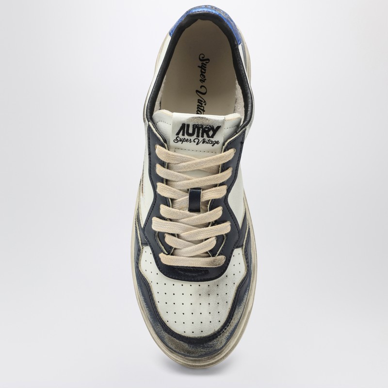 Autry White/black/blue Medalist Low Super Vintage Sneakers In Multi