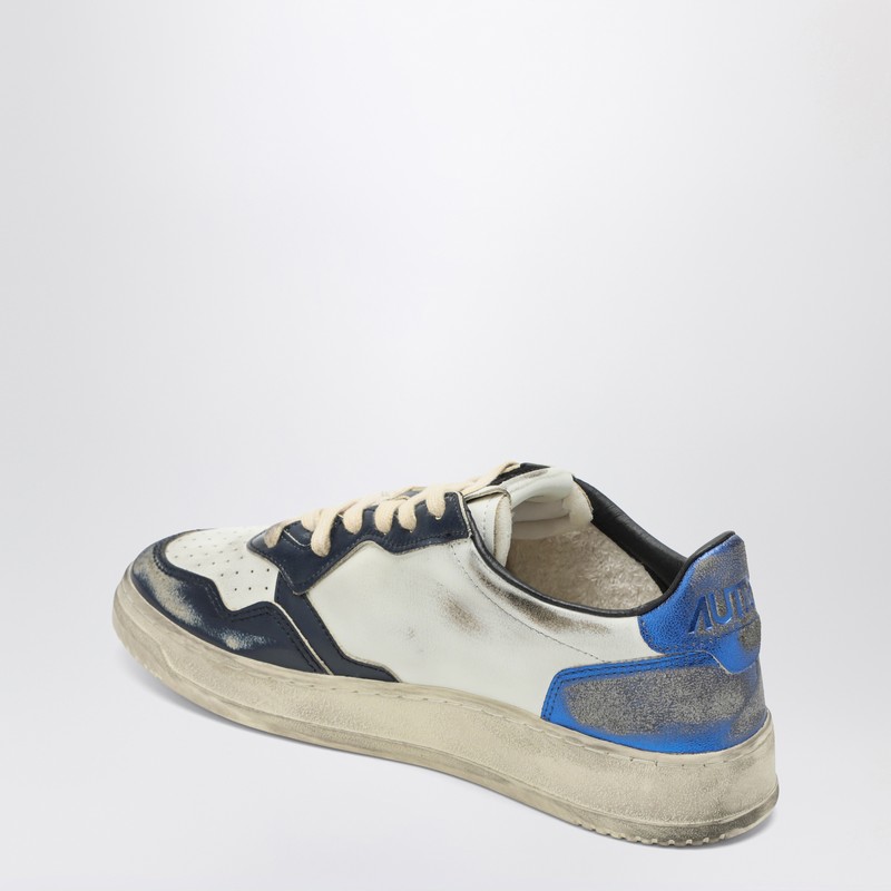 Autry White/black/blue Medalist Low Super Vintage Sneakers In Multi