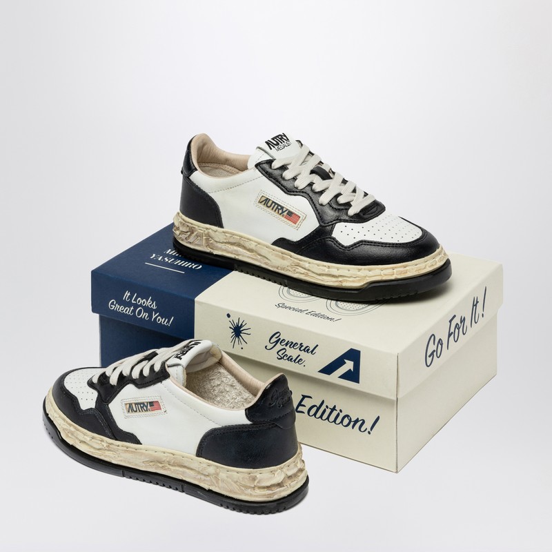 Autry X Mihara Yasuhiro White/black Sup Vint Sneaker In Multi