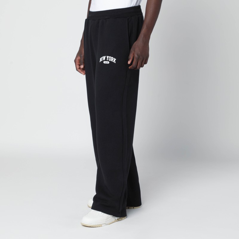 Awake Ny Mens Arch Logo-print Cotton-jersey Joggers Black Xl In Black