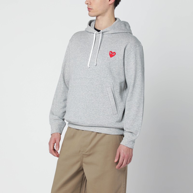 Grey cotton hoodie