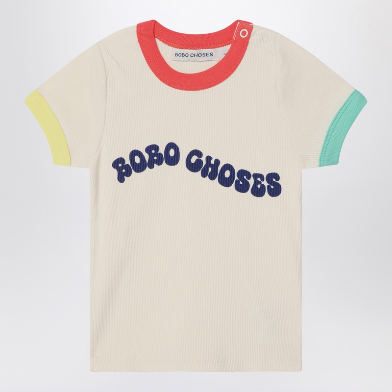 Bobo Choses Wavy  T-shirt In Pink