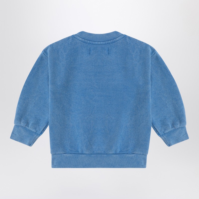 Bobo Choses Hug Me Bear Light Blue Sweatshirt In Blue