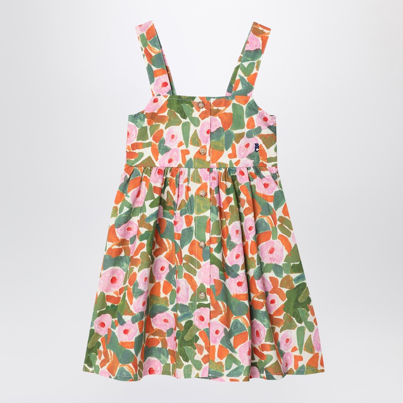 Bobo Choses Floral Cotton Dress In Multicolor