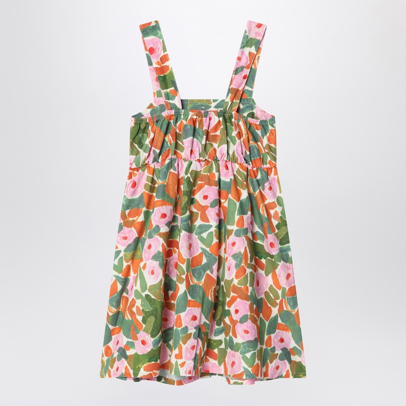 Bobo Choses Floral Cotton Dress In Multicolor