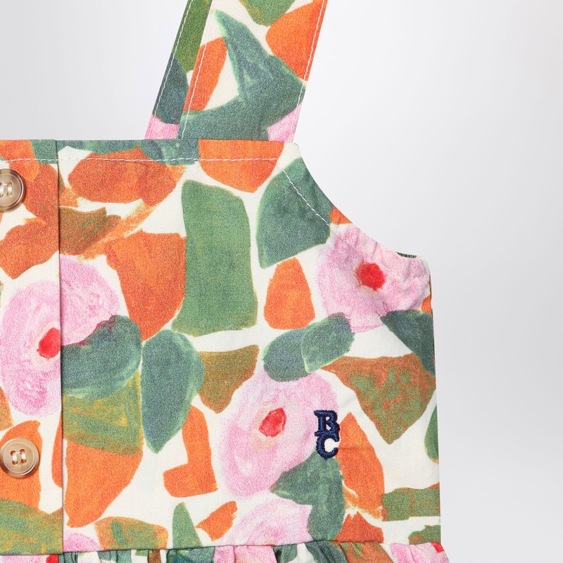 Bobo Choses Floral Cotton Dress In Multicolor