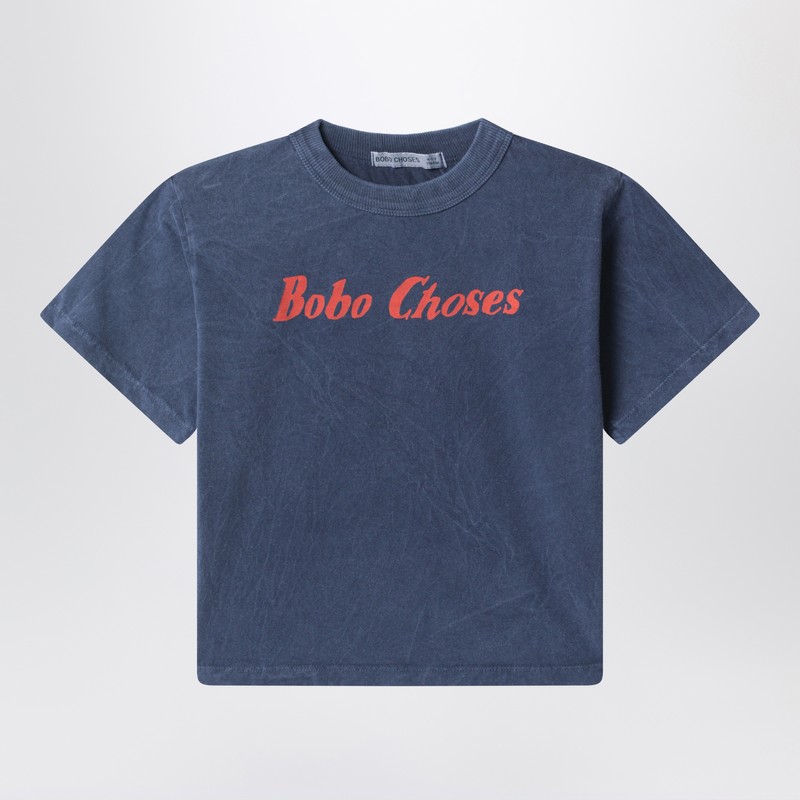 Bobo Choses washed-effect blue T-shirt