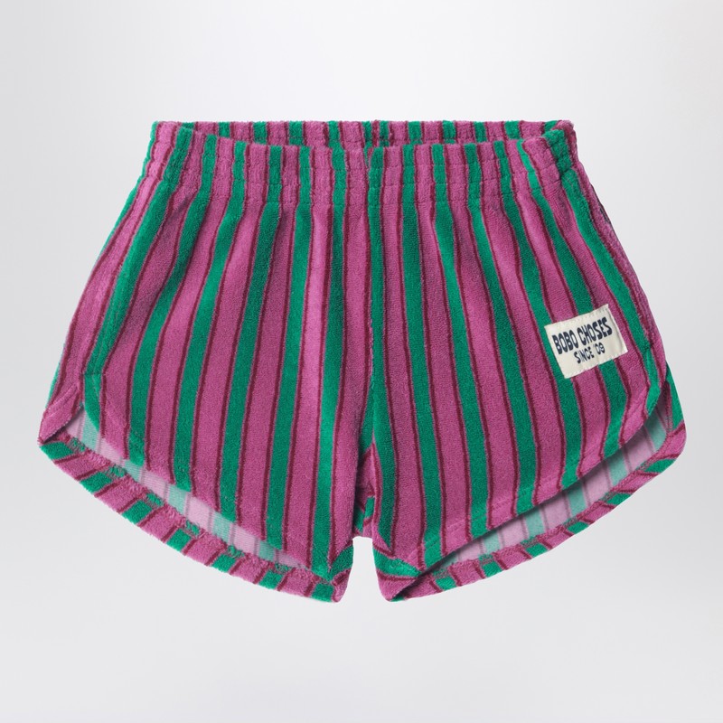 Bobo Choses striped terry shorts