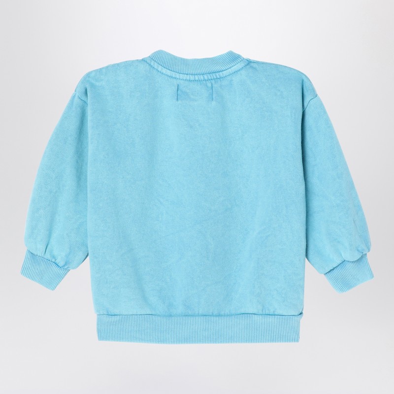 Bobo Choses Light Blue Sweatshirt In Organic Cotton In Light Blue