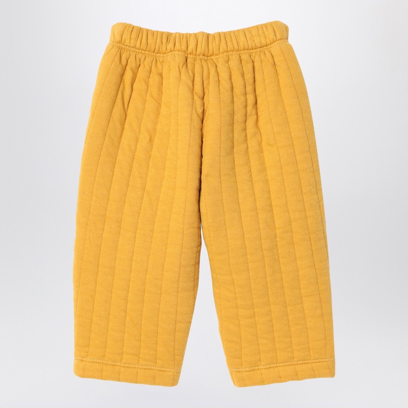 Bobo Choses Quilted Cotton Blend Sweatpants In Brown