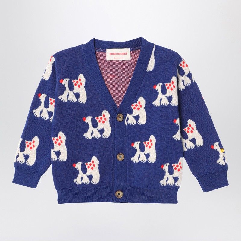 Cardigan Fairy Dog navy blue