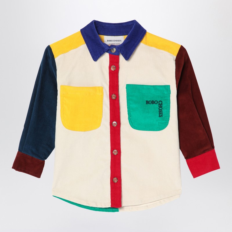 Multicoloured corduroy shirt