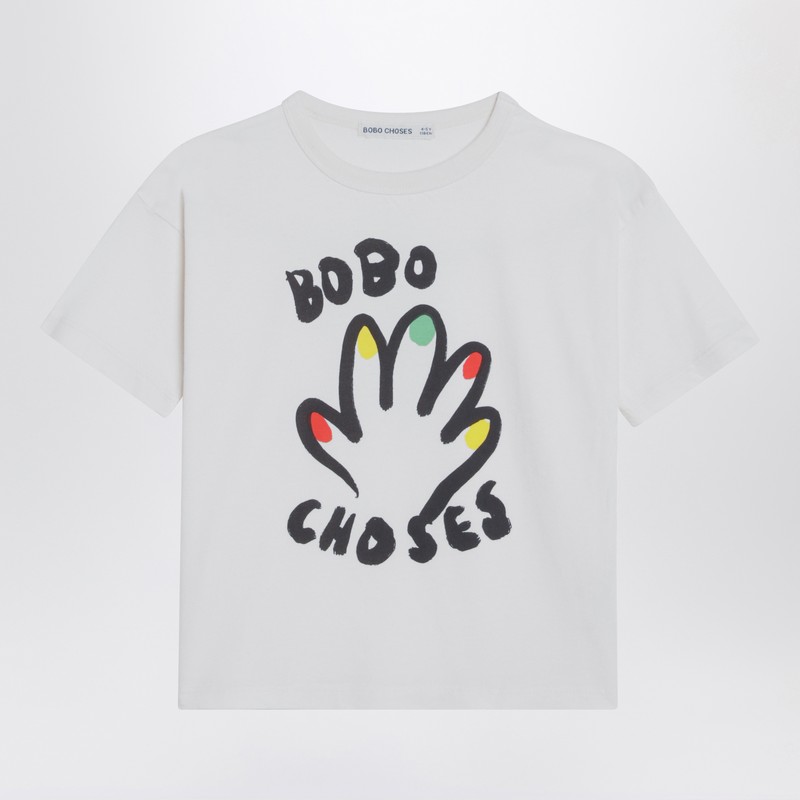 Bobo Choses White T-shirt With Logo Print In White
