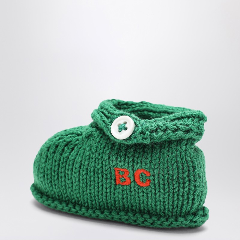 Bobo Choses Green Cotton Two-piece Race Car Set In Green