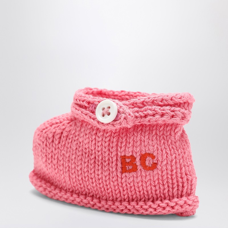 Bobo Choses Red Cotton Two-piece Rocking Horse Set In Pink