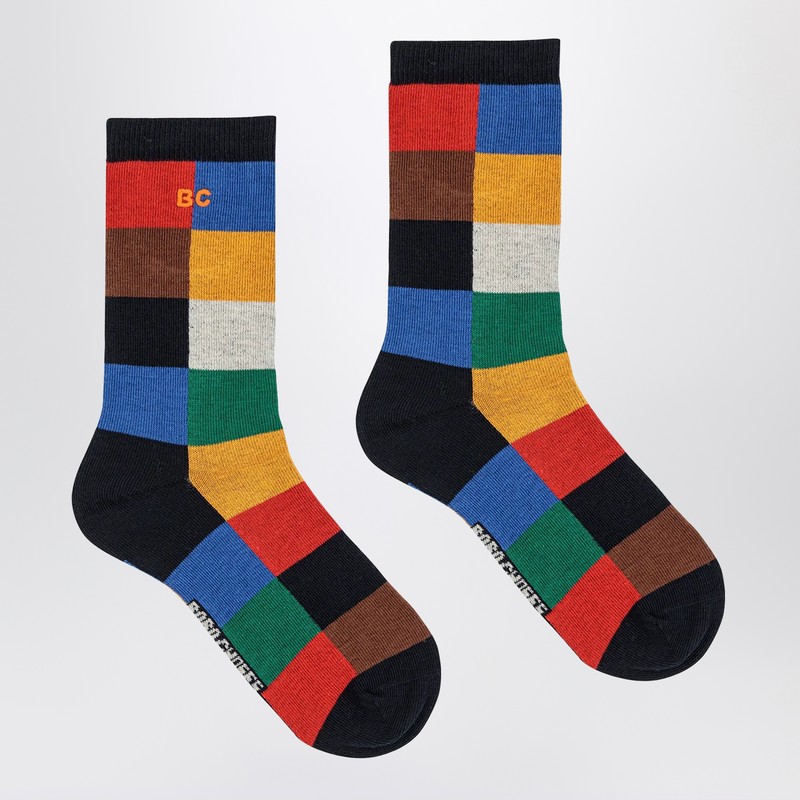 Bobo Choses Multicolored Checkered Socks In Multi