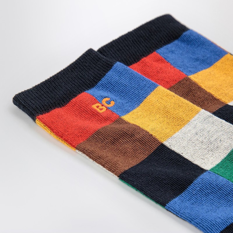 Bobo Choses Multicolored Checkered Socks In Multi