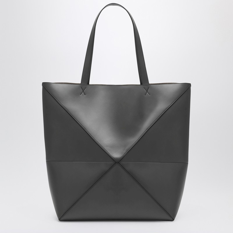 Loewe Dark Grey Puzzle Fold Tote Xl Bag In Gray