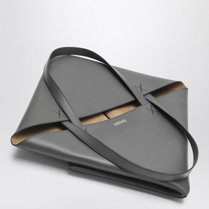 Loewe Dark Grey Puzzle Fold Tote Xl Bag In Gray