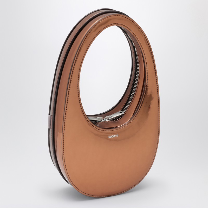 Coperni Mini Swipe Bag Bronze Mirrored In Brown
