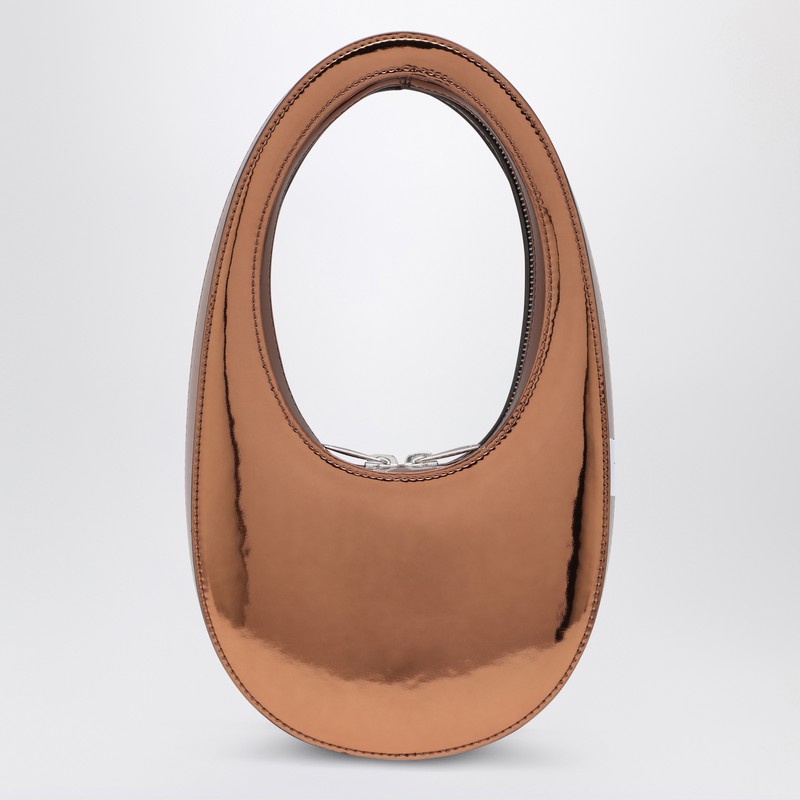 Coperni Mini Swipe Bag Bronze Mirrored In Brown