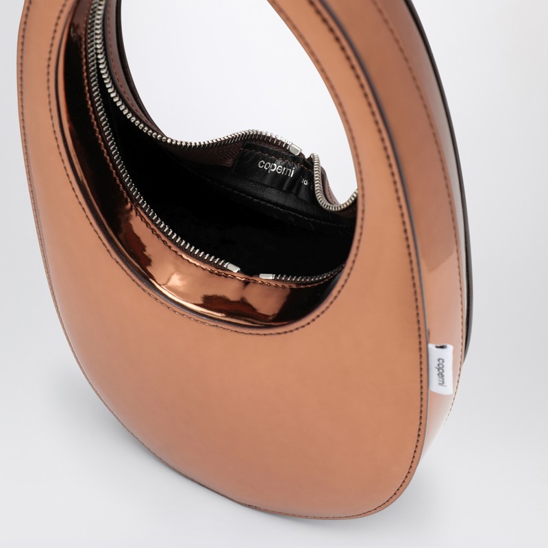 Coperni Mini Swipe Bag Bronze Mirrored In Brown