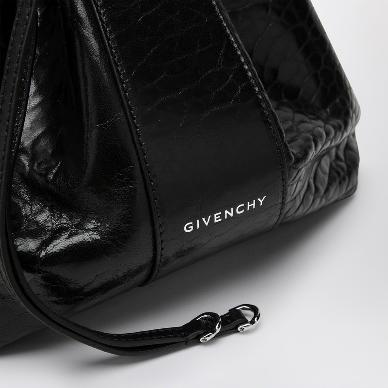 バッグ・カバンその他 Givenchy Pumpkin medium bag in black cracked patent leather Givenchy Pumpkin Medium Bag Black Cracked Patent Leather