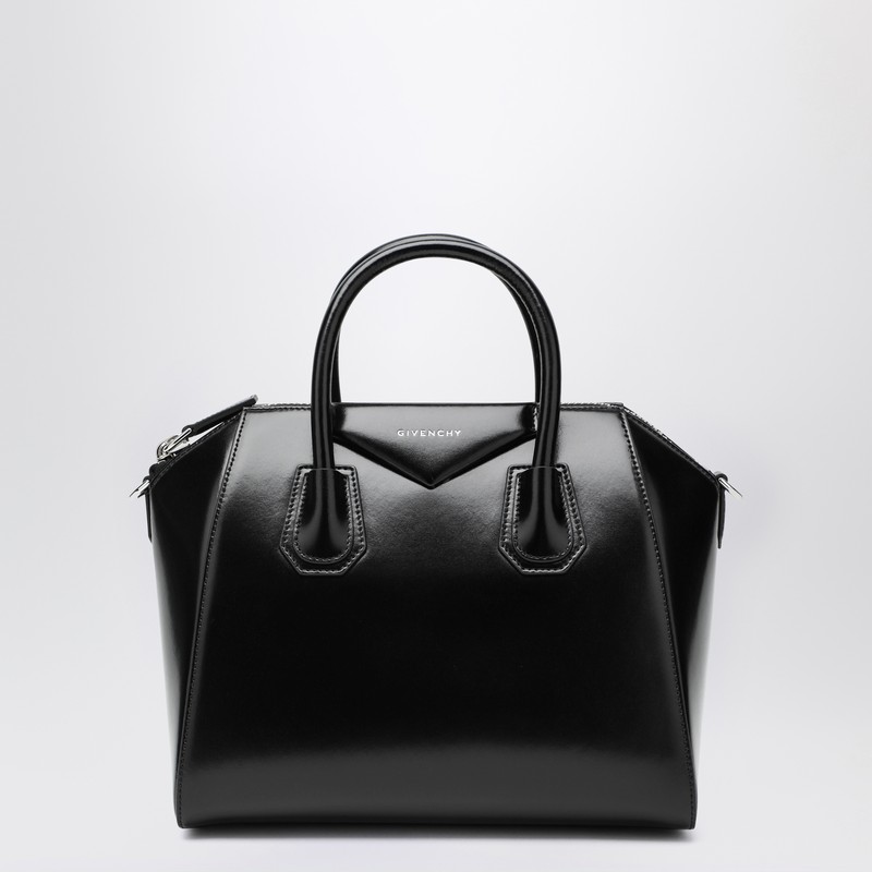 Givenchy Small Leather Shoulder Bag With Structured Silhouette In Black