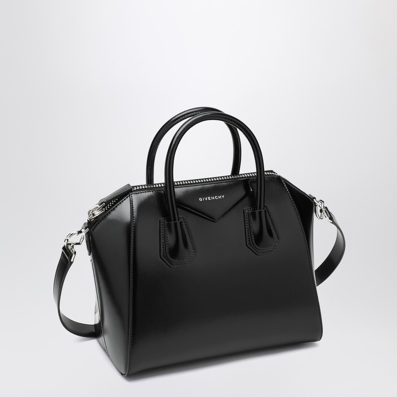 Givenchy Small Leather Shoulder Bag With Structured Silhouette In Black