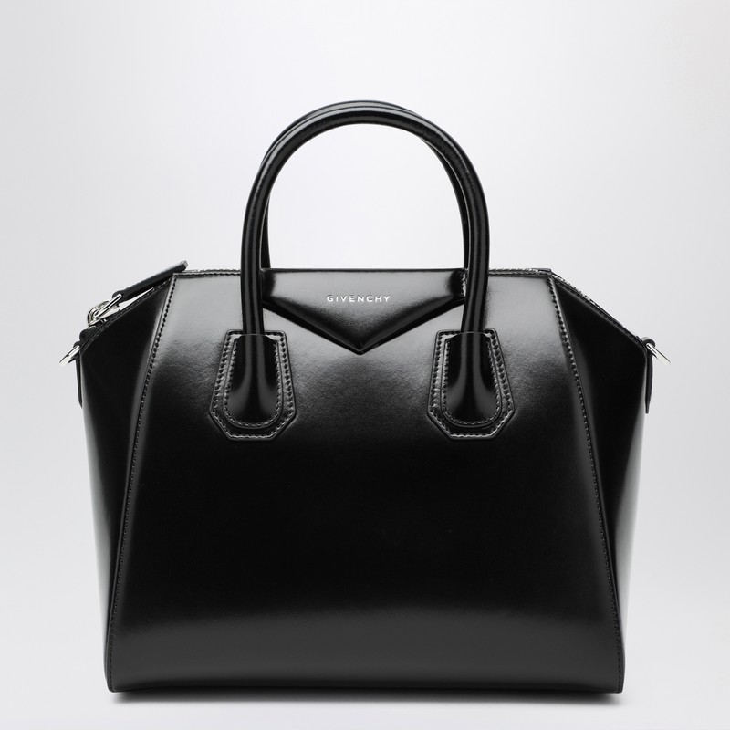 Givenchy Leather Handbag With Logo On The Front In Black