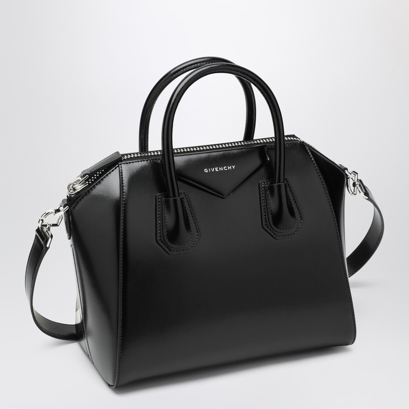 Givenchy Leather Handbag With Logo On The Front In Black