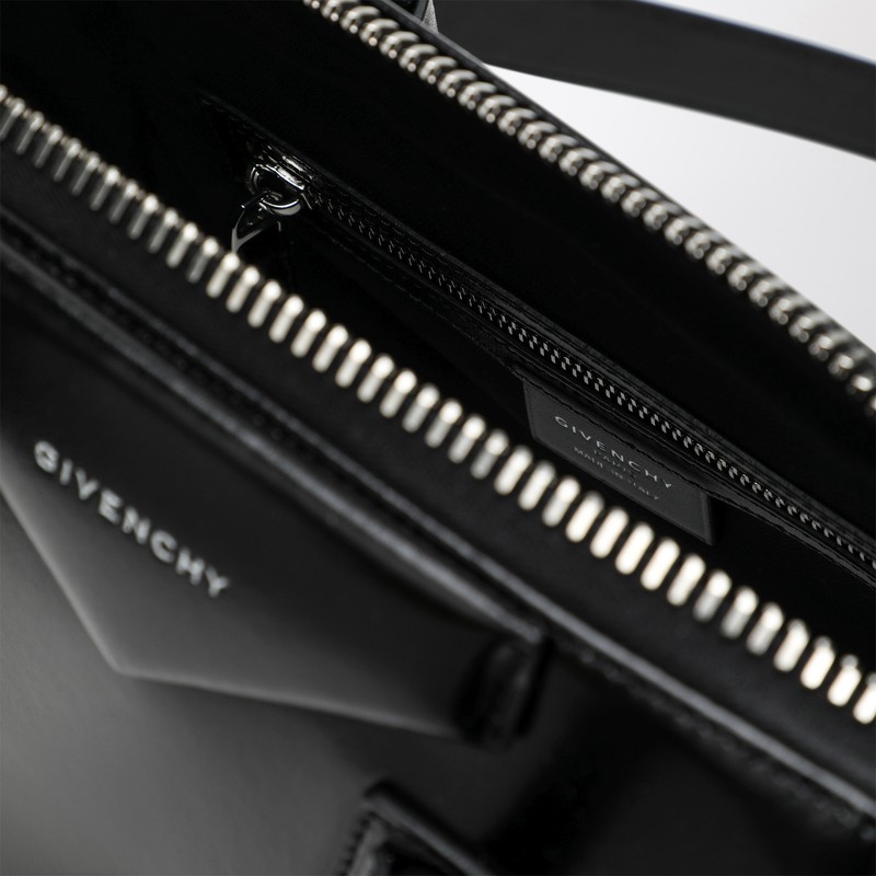 Givenchy Leather Handbag With Logo On The Front In Black