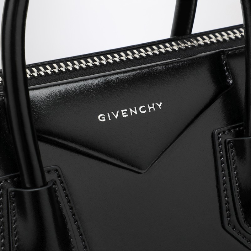 Givenchy Leather Handbag With Logo On The Front In Black
