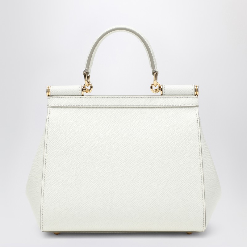 Dolce & Gabbana Large White Sicily Hand Bag In White