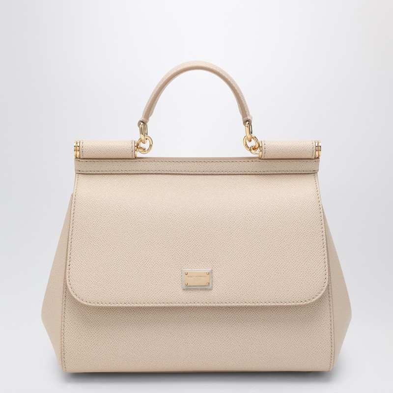 Dolce & Gabbana Large Pink Sicily Hand Bag In Neutral