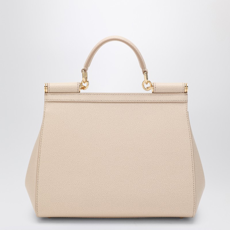 Dolce & Gabbana Large Pink Sicily Hand Bag In Neutral
