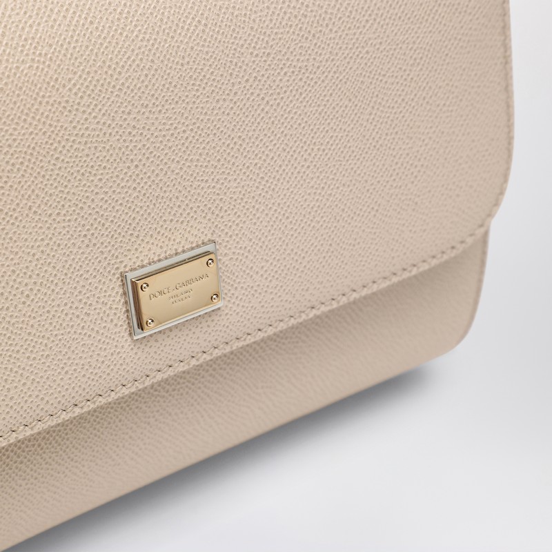 Dolce & Gabbana Large Pink Sicily Hand Bag In Neutral