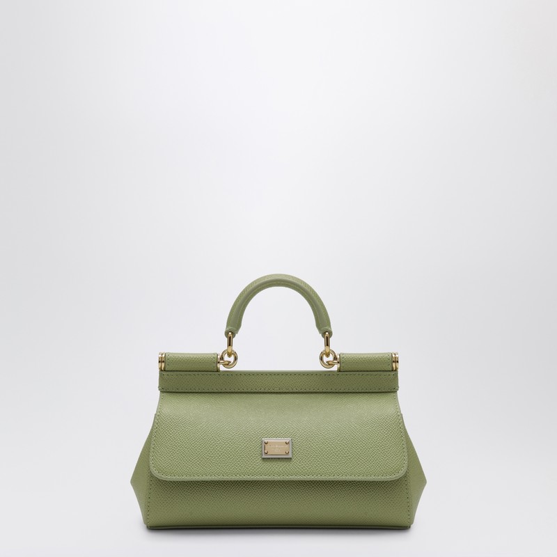 Sicily small top handle bag in sage green