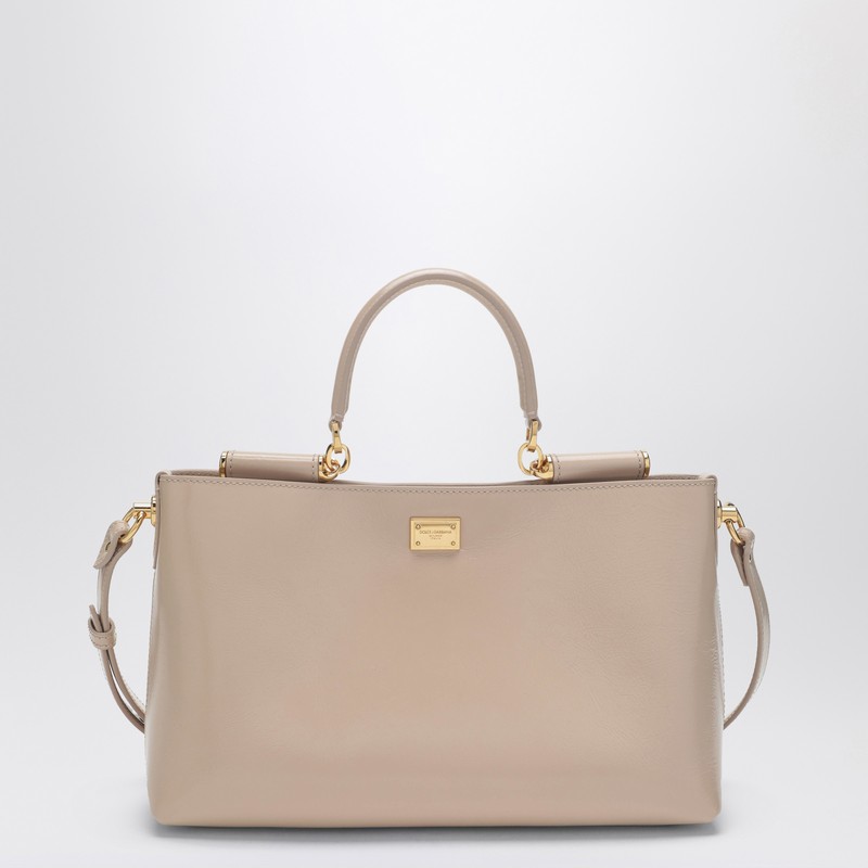 Vittoria handbag in flesh-coloured leather