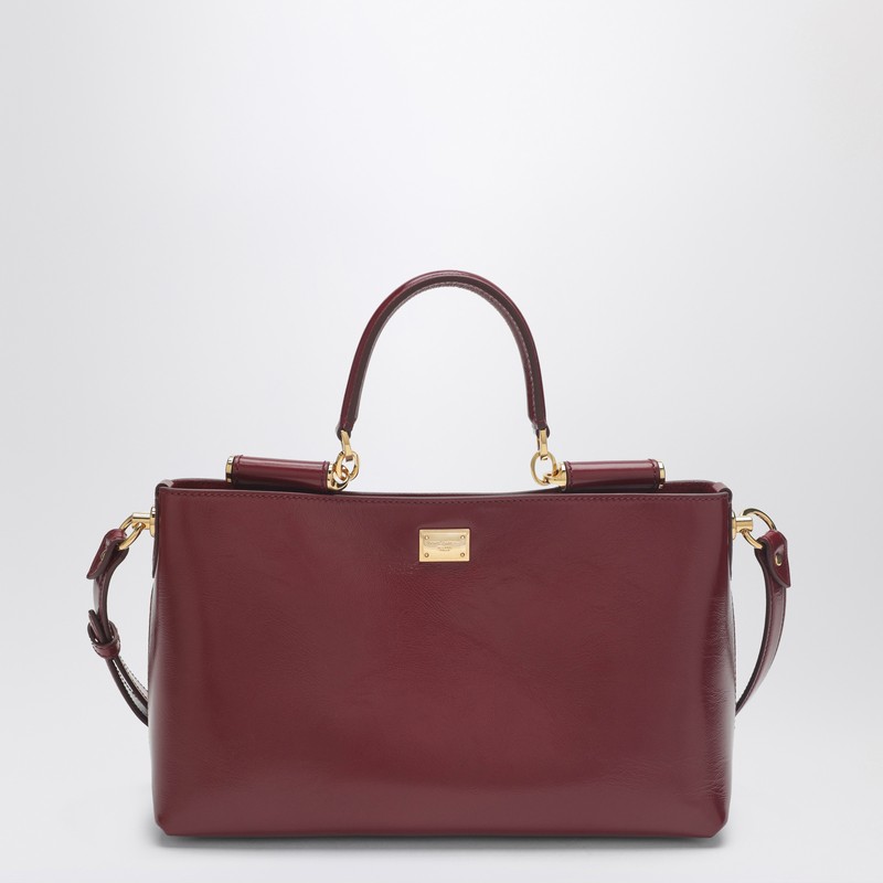 Vittoria handbag in dark red leather