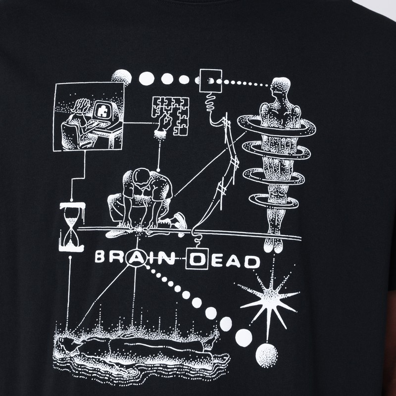 Brain Dead Black Neuro Free Association T-shirt In Black