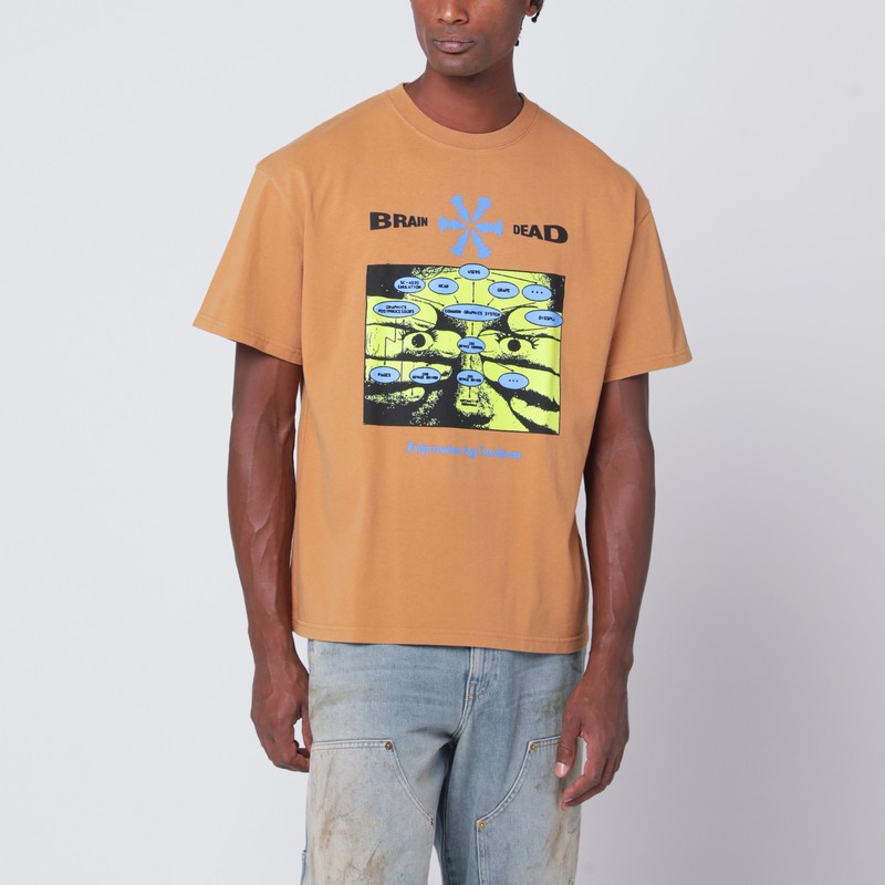 Cumin-coloured Information Age Occultism T-shirt - Brain Dead - Modalova