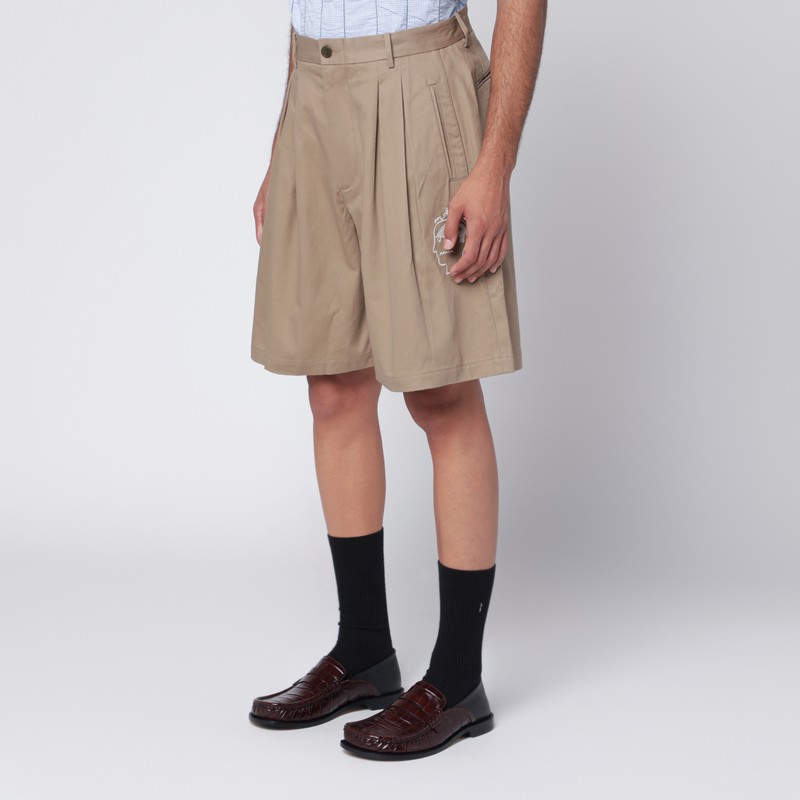 Brain Dead Desert Bermuda Shorts Brooks Brothers X  In Brown
