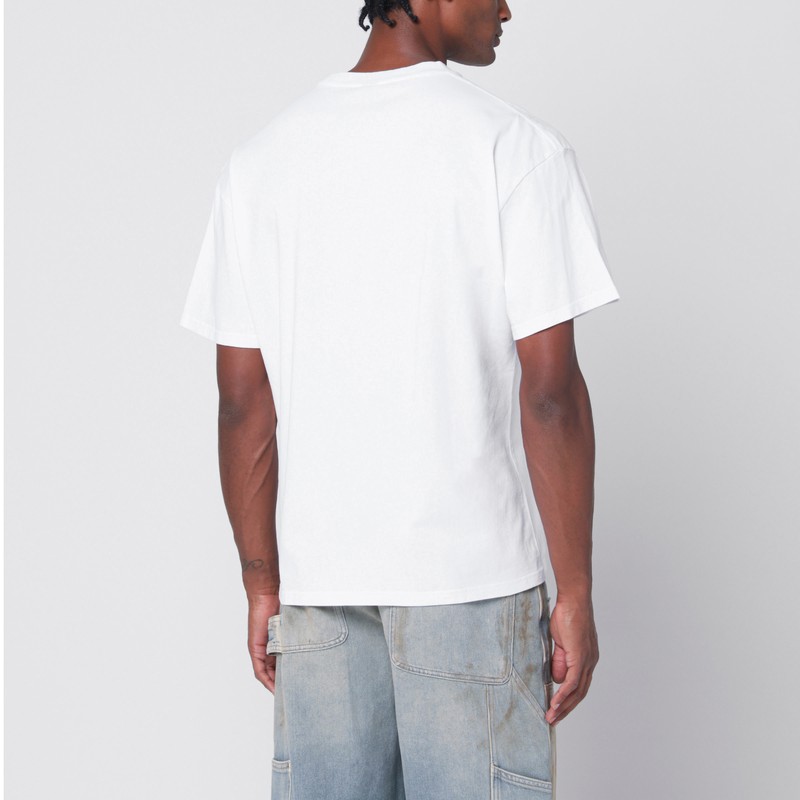 Brain Dead Scrambled Head Graphic T-shirt In White