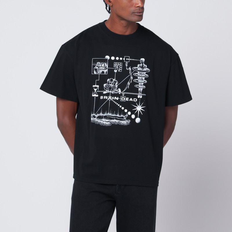 Black Mind Puzzle T-shirt - Brain Dead - Modalova