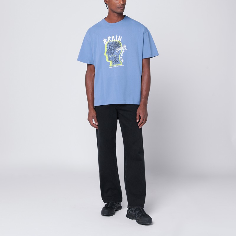 Brain Dead Light Blue Ringing Ear T-shirt In Blue